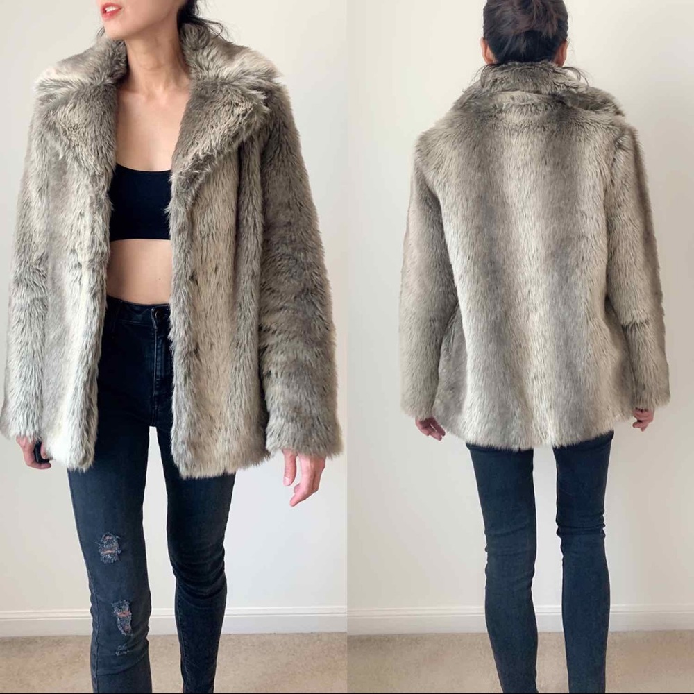 FAUX FUR COAT - Picture 2 of 9